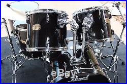 2000-02 6 pc Pearl Export Lacquer Drum set with Zildjian A Cymbals