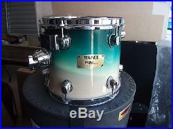 2001 Mapex Pro M 7pc. Maple Drum Set in Coral Crystal! Rare Color, Great Kit