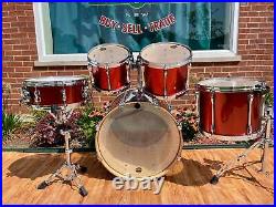 2007 Tama Superstar SK52F Drum Set Copper Mist Metallic 22/10/12/14/5.5x14