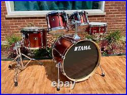 2007 Tama Superstar SK52F Drum Set Copper Mist Metallic 22/10/12/14/5.5x14