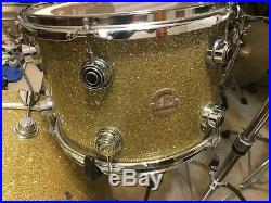 2008 DW Collectors 22-13-16 Gold Glass Drum Set- Near Mint Condition