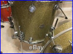 2008 DW Collectors 22-13-16 Gold Glass Drum Set- Near Mint Condition