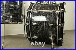 2014 Ludwig Legacy Maple Oyster Black Pearl Drum Set