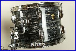 2014 Ludwig Legacy Maple Oyster Black Pearl Drum Set