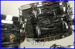 2014 Ludwig Legacy Maple Oyster Black Pearl Drum Set