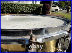3.5x14 Piccolo Brass Snare Drum made by Timekeeper Percussion Custom Drums