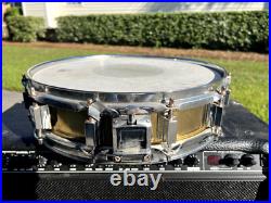 3.5x14 Piccolo Brass Snare Drum made by Timekeeper Percussion Custom Drums
