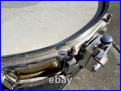 3.5x14 Piccolo Brass Snare Drum made by Timekeeper Percussion Custom Drums