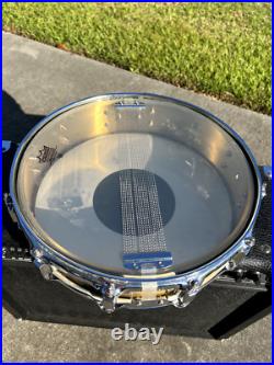 3.5x14 Piccolo Brass Snare Drum made by Timekeeper Percussion Custom Drums