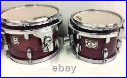 3 Premier Cambria Rack Toms 14 12 10 Purple Stain Drum Kit 3 Premier Cambria Rack Toms 14 12 10 Purple Stain Drum Kit