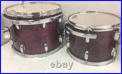 3 Premier Cambria Rack Toms 14 12 10 Purple Stain Drum Kit 3 Premier Cambria Rack Toms 14 12 10 Purple Stain Drum Kit
