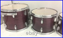 3 Premier Cambria Rack Toms 14 12 10 Purple Stain Drum Kit 3 Premier Cambria Rack Toms 14 12 10 Purple Stain Drum Kit