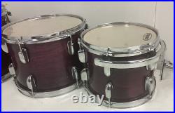 3 Premier Cambria Rack Toms 14 12 10 Purple Stain Drum Kit 3 Premier Cambria Rack Toms 14 12 10 Purple Stain Drum Kit