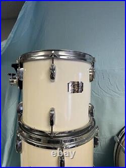 4 PC PEARL DRUMS EXPORT SERIES WHITE EARLY 90's DRUM Set cheap ready