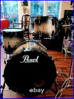 4 Piece Pearl Masters Custom Maple MMX drum set in Stunning Diamond Burst