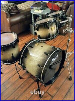 4 Piece Pearl Masters Custom Maple MMX drum set in Stunning Diamond Burst