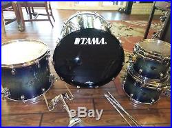 4 Piece Tama Starclassic Birch Bubinga drum set