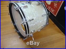 4 pc Vintage Ludwig 3 Ply Hollywood Drum Set WMP 70's B/O Badge Bass Toms CLEAN