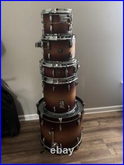 5 Piece Gretsch Renown With Cymbals And Kick Pedal