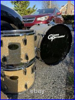 5 Piece set Groove Percussion Vintage Drum Set (Ply Maple)