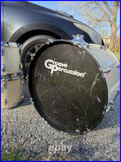 5 Piece set Groove Percussion Vintage Drum Set (Ply Maple)