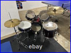 5-piece Drum Set Remo Toms/Snares + Evans Drumhead Bundle (cymbals included)