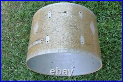 60's GRETSCH 20 BASS DRUM SHELL SILVER SPARKLE for YOUR SET! LOT #G89