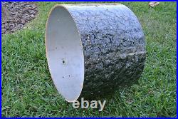 60's GRETSCH 20 BASS DRUM SHELL in BLACK DIAMOND PEARL for YOUR DRUM SET! #E979