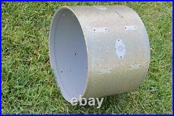 60's ROGERS 20 HOLIDAY BASS DRUM SHELL in SILVER SPARKLE for YOUR DRUM SET! I76