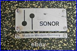60's SONOR 13 BLACK GALAXY SPARKLE TEARDROP TOM for YOUR METRIC DRUM SET! E38