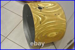60s/70s GRETSCH 20 YELLOW SATIN FLAME BASS DRUM SHELL for YOUR DRUM SET! #E173