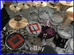 7-Piece DW-Drum Set Clear 8,10,12,16,18,22 14X 6 Snare $1759.00 (OBO)