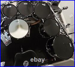 7 Piece PDP Concept Maple Black Pearl With PDP Rack