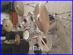 7 Piece PEARL Solid Chrome Drum Set
