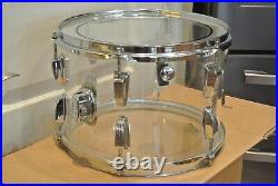70's 1st Generation LUDWIG 13 CLEAR VISTALITE CLASSIC TOM fr YOUR DRUM SET F381