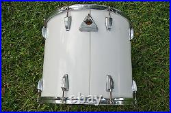 70's/80's Ludwig USA CLASSIC 18 WHITE CORTEX RACK TOM for YOUR DRUM SET! #A358