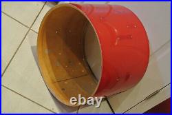 70's LUDWIG 20 CLUB DATE 3-PLY RED SILK BASS DRUM SHELL for YOUR DRUM SET! Z929