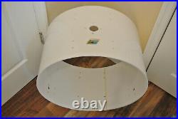 70's LUDWIG 24 CLASSIC WHITE VISTALITE BASS DRUM SHELL for YOUR SET! LOT #F300