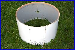 70's LUDWIG USA 24 WHITE CORTEX CLASSIC BASS DRUM SHELL for YOUR DRUM SET! I134