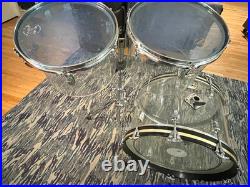 70's Ludwig Vistalite 4pc Drum Set Clear Great Condition