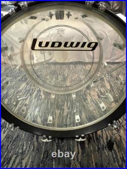 70's Ludwig Vistalite 4pc Drum Set Clear Great Condition