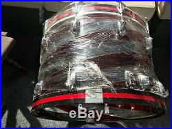 70's Ludwig Vistalite C Pattern Red Swirl Concert Tom Drum Set 10 PIECES TOTAL