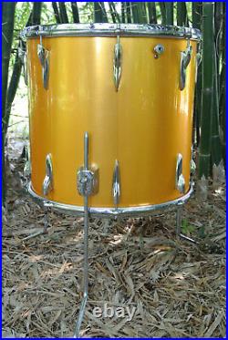 70's PREMIER 16 FLOOR TOM POLYCHROMATIC GOLD for YOUR KEITH MOON DRUM SET! B871