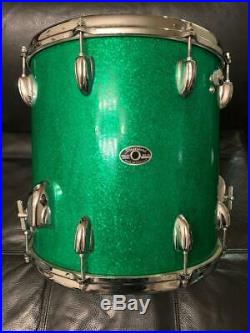 70's Slingerland Sparkling Green Pearl Set -excellent