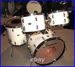 70's Vintage Slingerland Modern Solo Drum Set Kit 22 12 13 16 Very good white