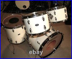 70's Vintage Slingerland Modern Solo Drum Set Kit 22 12 13 16 Very good white