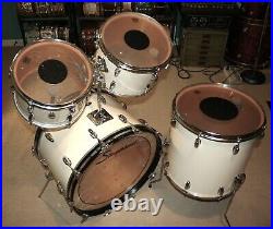 70's Vintage Slingerland Modern Solo Drum Set Kit 22 12 13 16 Very good white