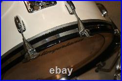 70's Vintage Slingerland Modern Solo Drum Set Kit 22 12 13 16 Very good white