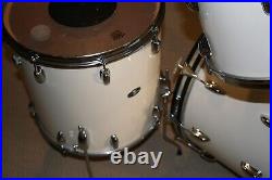 70's Vintage Slingerland Modern Solo Drum Set Kit 22 12 13 16 Very good white