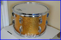 70s/80s LUDWIG 13 CLASSIC 6-PLY TOM in GOLD SPARKLE for YOUR DRUM SET! #Z335